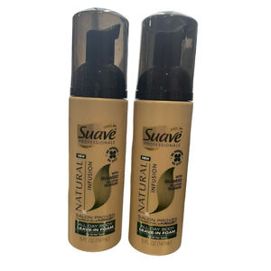 Suave Natural Infusion Seaweed Lotus‎ Blossom All Day Body Leave-In Foam 5oz (2)